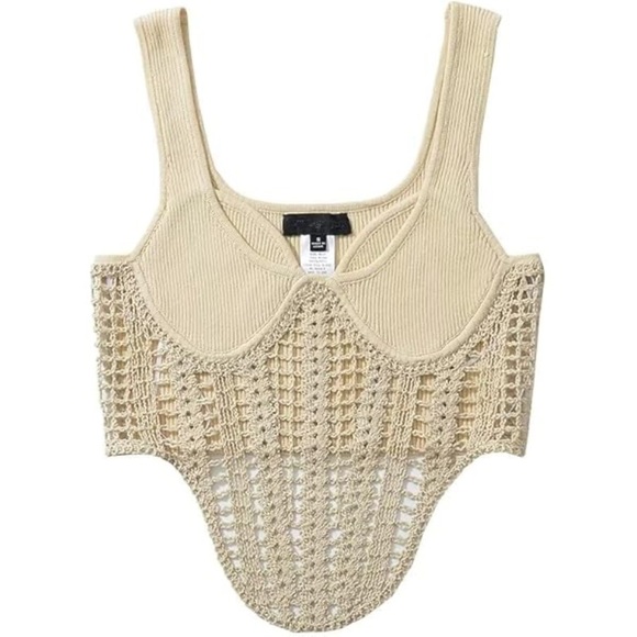 NWT Miss Lola Hera Collection Crochet Top - Picture 1 of 7